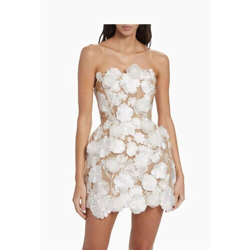 NWOT Bronx and Banco JASMINE MARAYA WHITE MINI DRESS - Picture 7 of 13